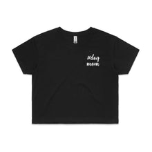 Load image into Gallery viewer, #dogmom (thick cursive) LC Crop T-Shirt