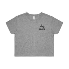 Load image into Gallery viewer, dog mom (thick cursive) LC Crop T-Shirt