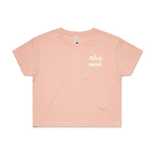 Load image into Gallery viewer, #dogmom (thick cursive) LC Crop T-Shirt