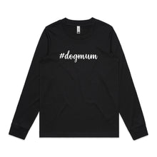 Load image into Gallery viewer, #dogmum (thick cursive) Long Sleeve T-Shirt