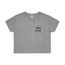 Load image into Gallery viewer, #dogmum (thick cursive) LC Crop T-Shirt