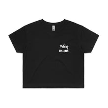 Load image into Gallery viewer, #dogmum (thick cursive) LC Crop T-Shirt