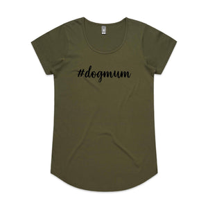 #dogmum (thick cursive) Ladies T-Shirt