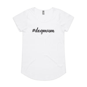 #dogmum (thick cursive) Ladies T-Shirt