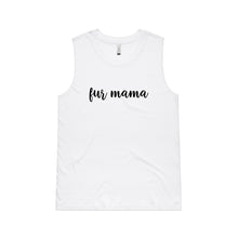 Load image into Gallery viewer, fur mama (thick cursive) Ladies Tank