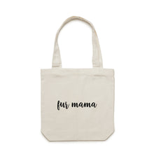 Load image into Gallery viewer, fur mama (thick cursive) Luxe Tote Bag