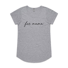 Load image into Gallery viewer, fur mama (thin cursive) Ladies T-Shirt