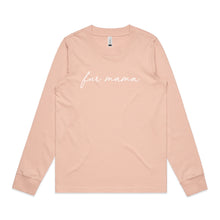Load image into Gallery viewer, fur mama (thin cursive) Long Sleeve T-Shirt