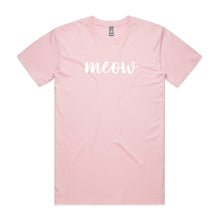 Load image into Gallery viewer, meow (thick cursive) Unisex T-Shirt