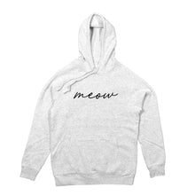 Load image into Gallery viewer, meow (thin cursive) Hoodie