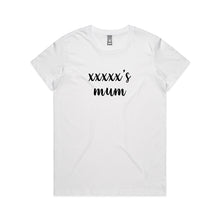 Load image into Gallery viewer, [name]'s mum (thick cursive) Classic T-Shirt