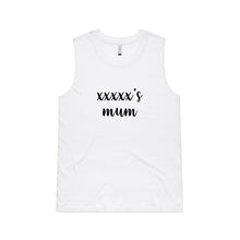 Load image into Gallery viewer, [name]'s mum (thick cursive) Ladies Tank