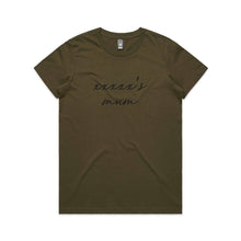 Load image into Gallery viewer, [name]'s mum (thin cursive) Classic T-Shirt