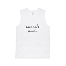 Load image into Gallery viewer, [name]'s mum (thin cursive) Ladies Tank