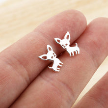 Load image into Gallery viewer, Chihuahua Love Earrings