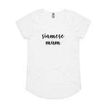 Load image into Gallery viewer, Breed Specific Cat Mum (thick cursive) Ladies T-Shirt