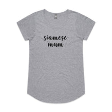Load image into Gallery viewer, Breed Specific Cat Mum (thick cursive) Ladies T-Shirt