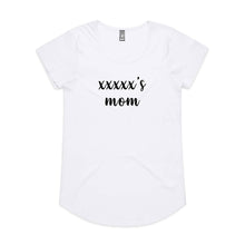 Load image into Gallery viewer, [name]'s mom (thick cursive) Ladies T-Shirt