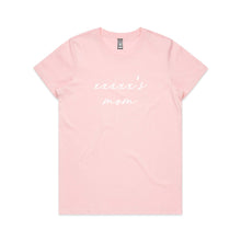 Load image into Gallery viewer, [name]'s mom (thin cursive) Classic T-Shirt