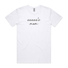 Load image into Gallery viewer, [name]'s mom (thin cursive) Unisex T-Shirt