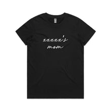Load image into Gallery viewer, [name]'s mom (thin cursive) Classic T-Shirt
