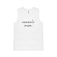 Load image into Gallery viewer, [name]'s mom (thin cursive) Ladies Tank