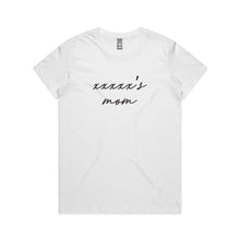 Load image into Gallery viewer, [name]'s mom (thin cursive) Classic T-Shirt